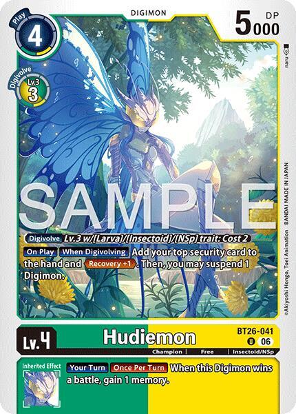 Hudiemon Card Front