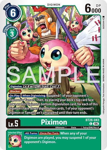 Piximon Card Front