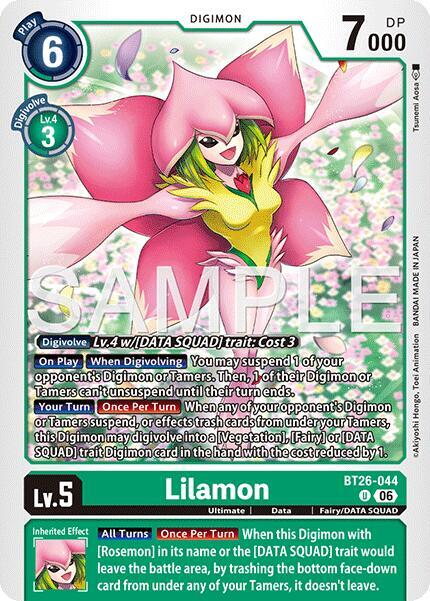 Lilamon Card Front