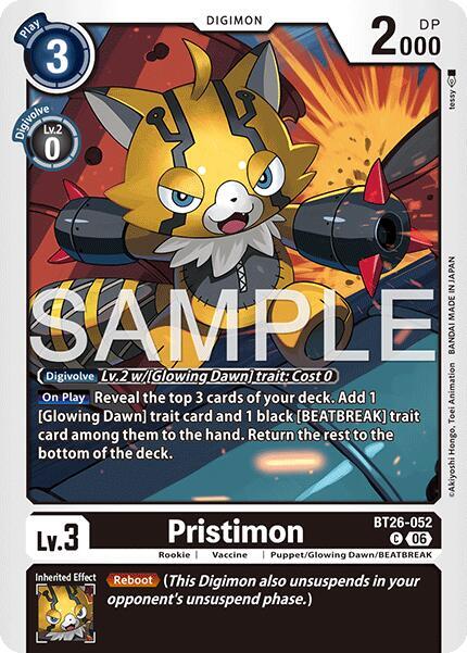 Pristimon Card Front