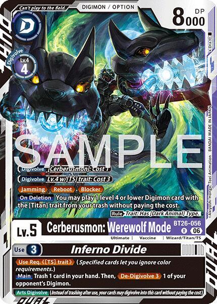 Cerberusmon: Werewolf Mode // Inferno Divide Card Front