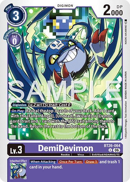 DemiDevimon Card Front