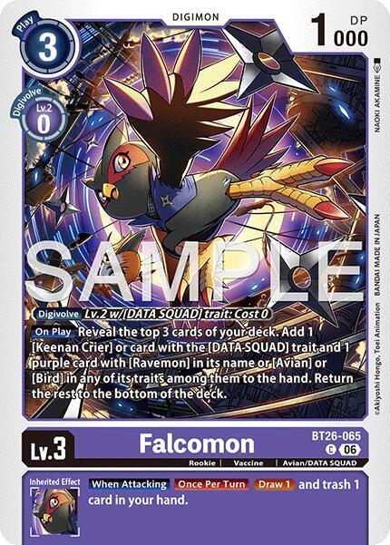 Falcomon Card Front
