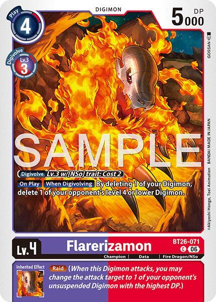 Flarerizamon Card Front