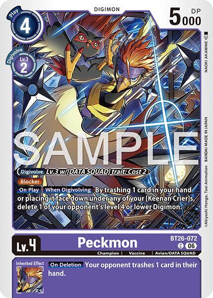 Peckmon Card Front