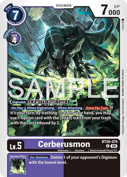 Cerberusmon Card Front