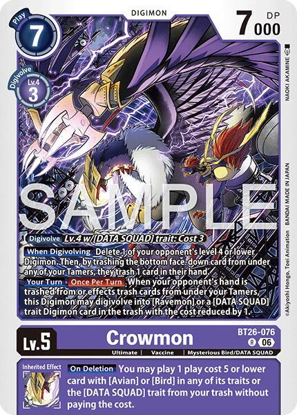 Crowmon Card Front