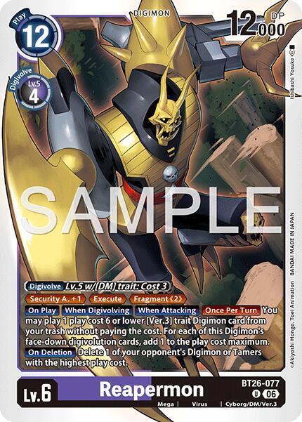 Reapermon Card Front