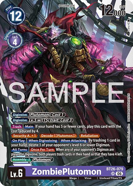 ZombiePlutomon Card Front