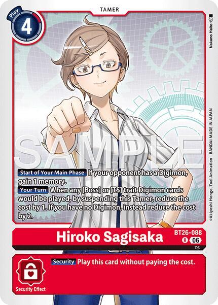 Hiroko Sagisaka Card Front