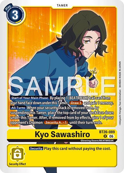 Kyo Sawashiro Card Front