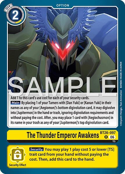 The Thunder Emperor Awakens Card Front