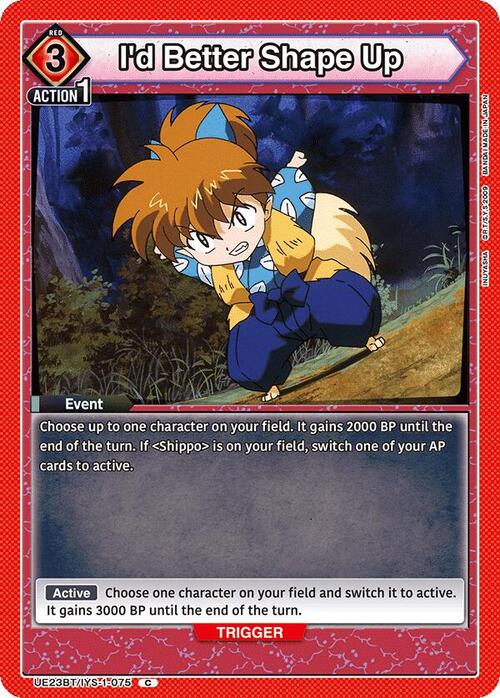Id Better Shape Up Card Front