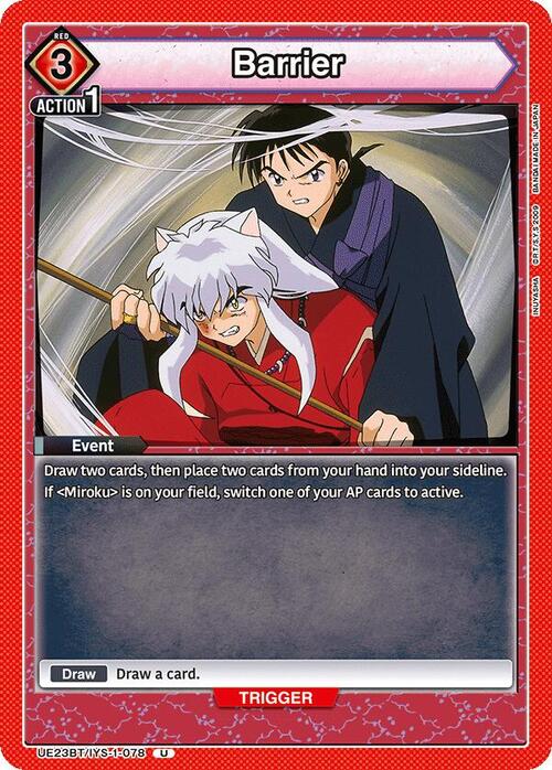 Barrier Card Front
