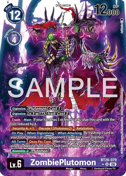 ZombiePlutomon Card Front