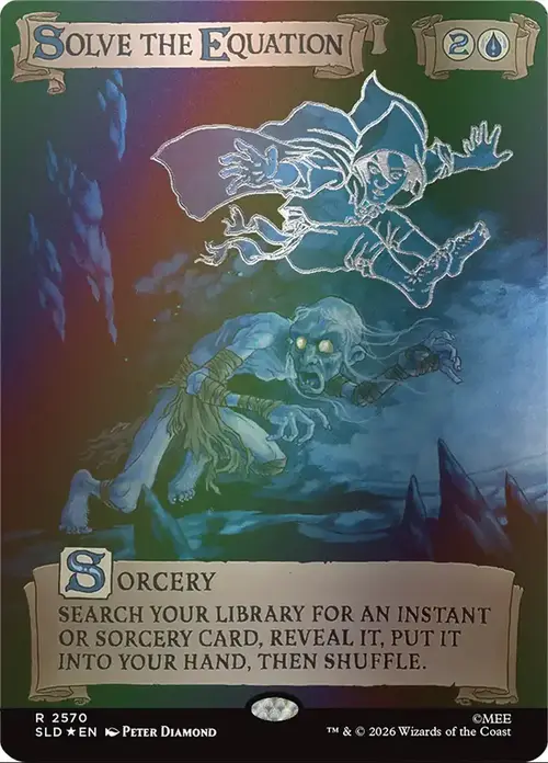Solve the Equation Card Front
