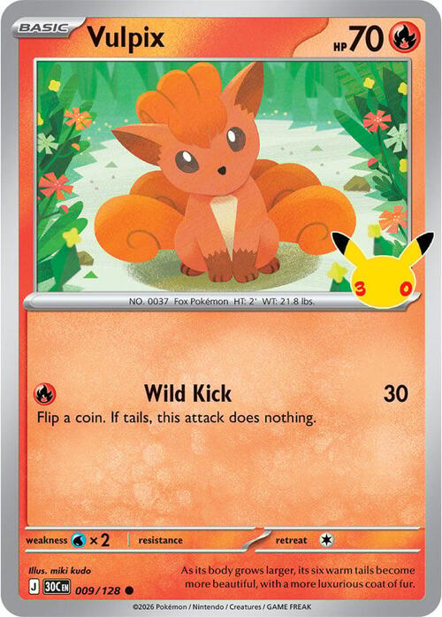 Vulpix Card Front