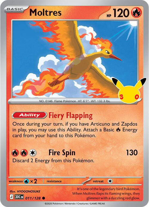 Moltres Card Front
