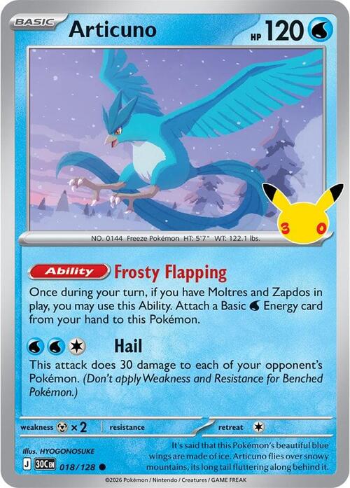 Articuno Card Front