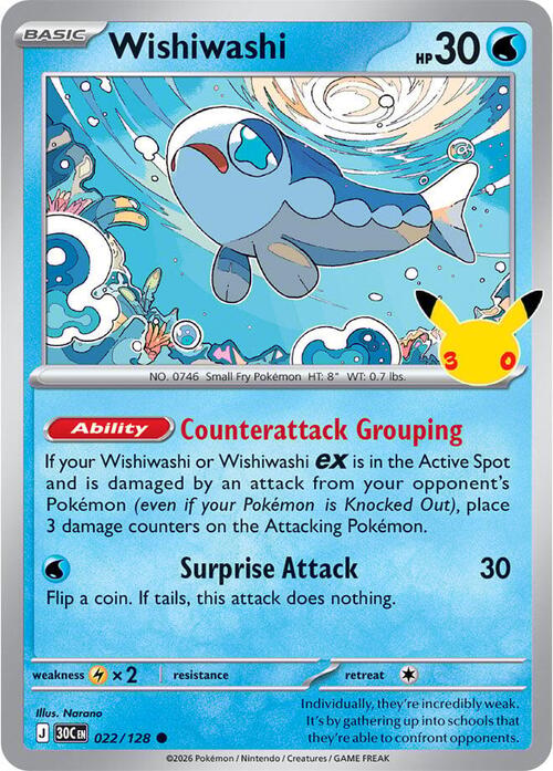 Wishiwashi Card Front