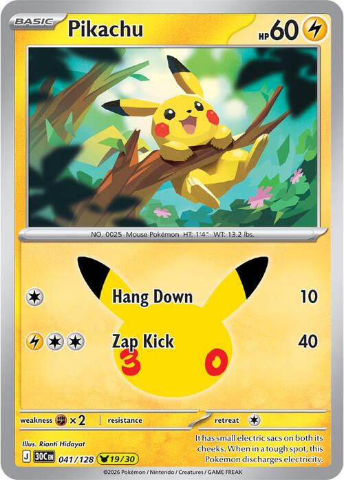 Pikachu Card Front