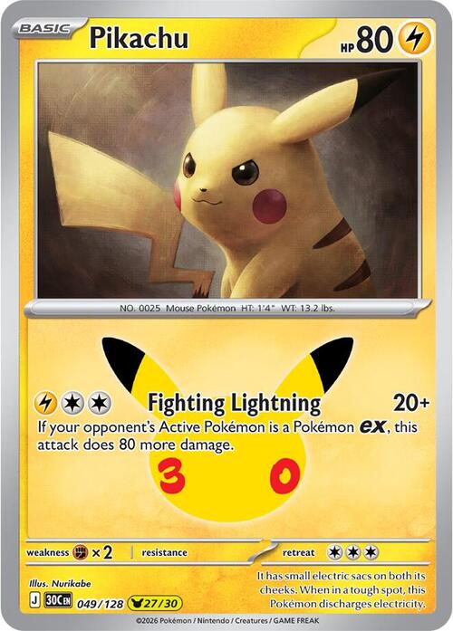 Pikachu Card Front