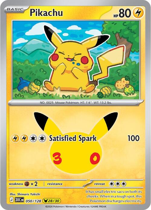 Pikachu Card Front