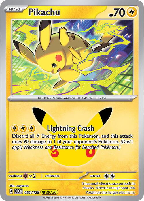 Pikachu Card Front