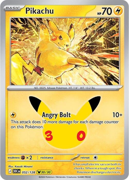 Pikachu Card Front