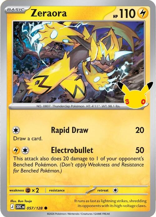 Zeraora Card Front