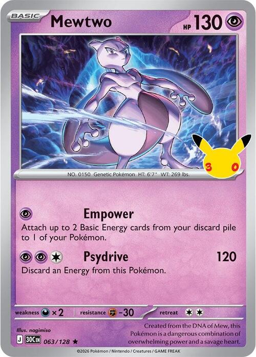 Mewtwo Card Front