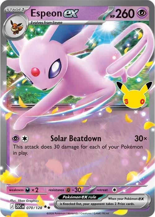 Espeon-EX Card Front