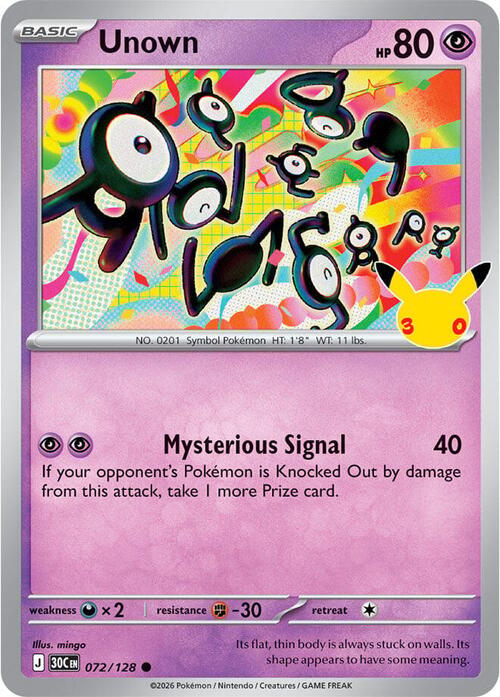 Unown Card Front