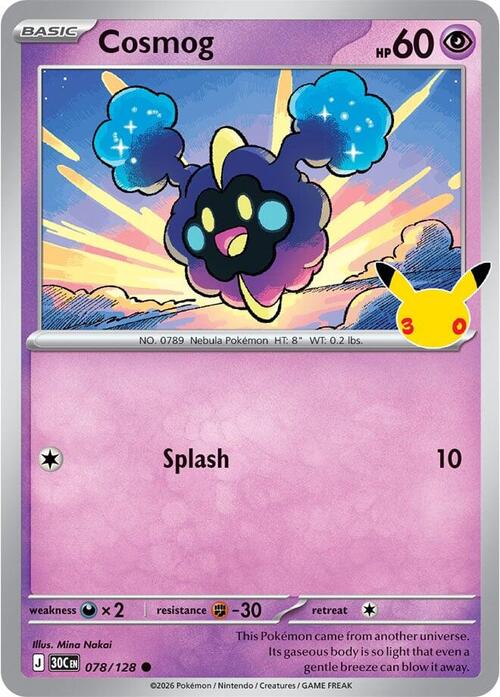 Cosmog Card Front