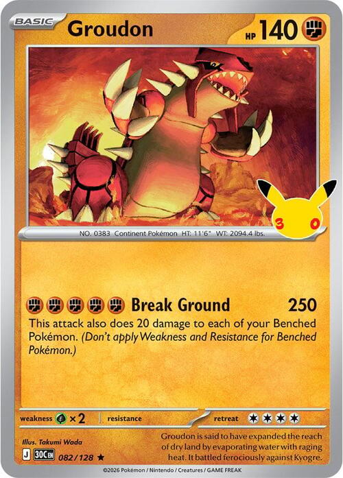 Groudon Card Front