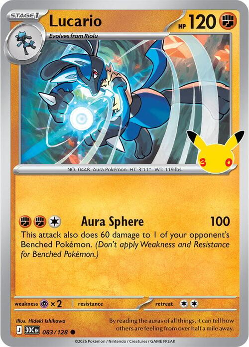 Lucario Card Front