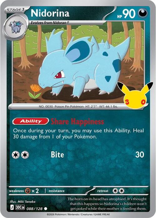 Nidorina Card Front