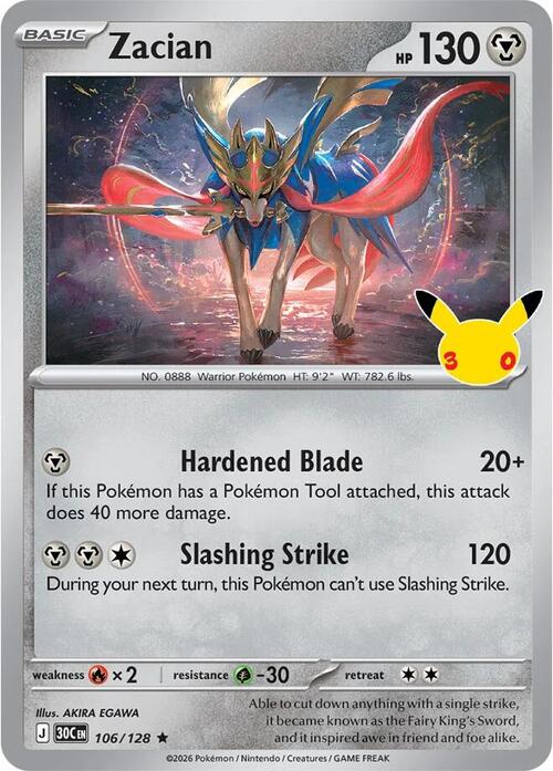 Zacian Card Front