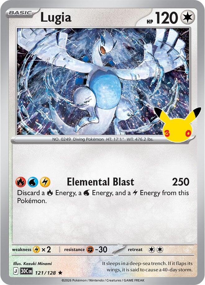 Lugia (Holo Rare | 121/128) - 30th Celebration