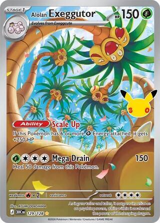 Exeggutor di Alola Card Front