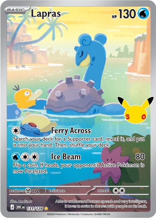 Lapras Card Front