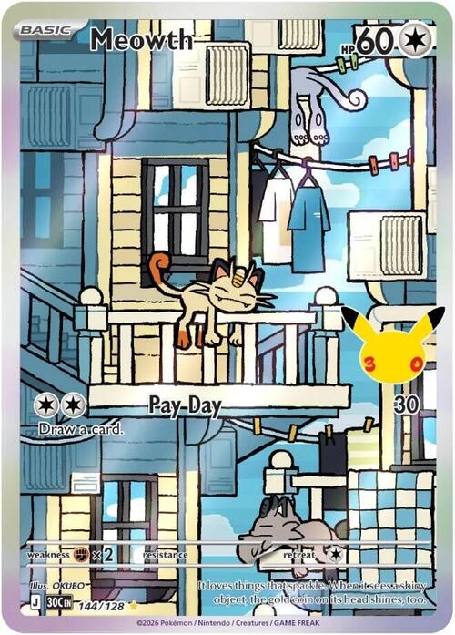 Meowth Card Front