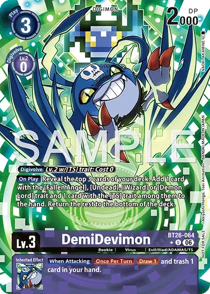 DemiDevimon Card Front