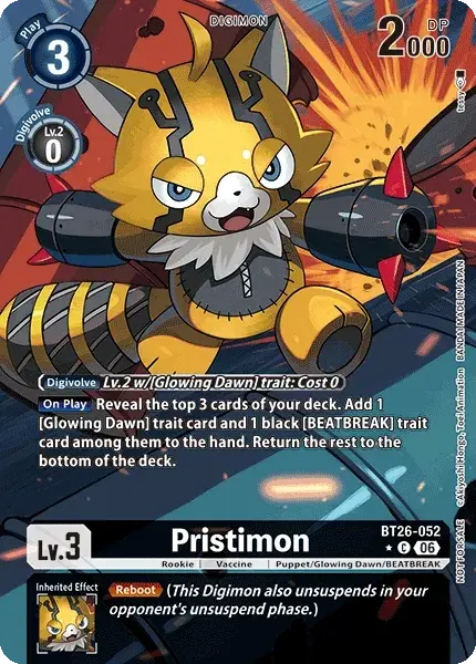 Pristimon Card Front