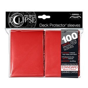100 Ultra Pro Pro-Matte Eclipse Sleeves (Red)