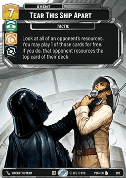 Tear This Ship Apart Card Front