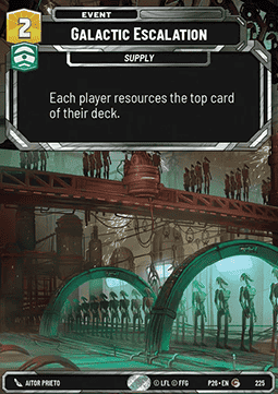 Galactic Escalation Card Front