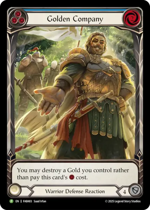 Golden Company - Blue Card Front