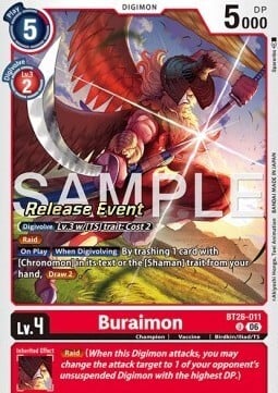 Buraimon Card Front