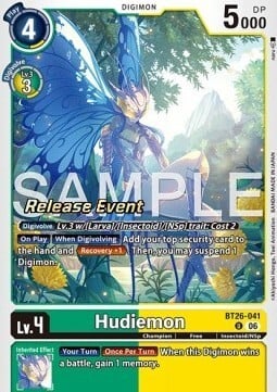 Hudiemon Card Front